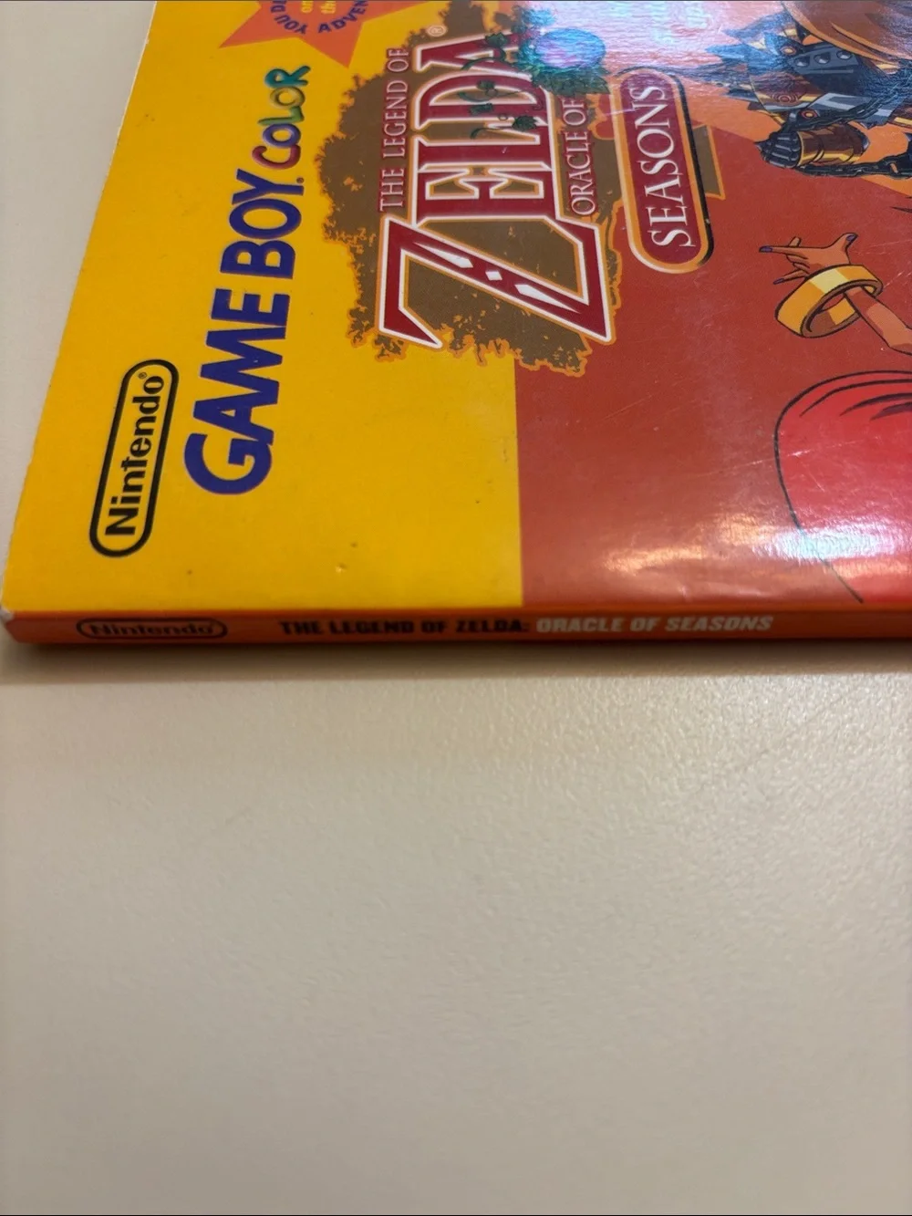 Nintendo Game Boy Color Zelda: Oracle of Seasons - Yellow & Orange Cover